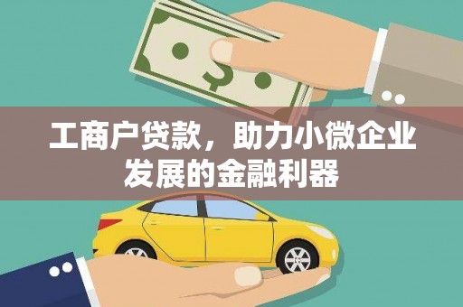 乌苏工商户贷款，助力小微企业发展的金融利器