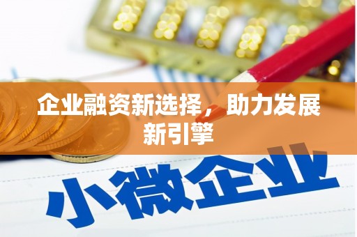 乌苏企业融资新选择，助力发展新引擎