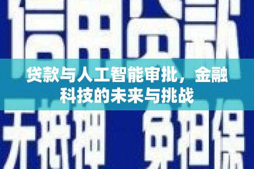 乌苏贷款与人工智能审批，金融科技的未来与挑战