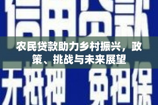 乌苏农民贷款助力乡村振兴，政策、挑战与未来展望