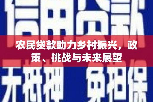 乌苏农民贷款助力乡村振兴，政策、挑战与未来展望
