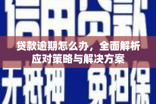 乌苏贷款逾期怎么办，全面解析应对策略与解决方案