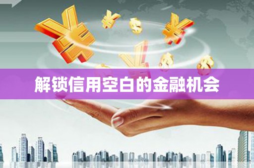 乌苏解锁信用空白的金融机会